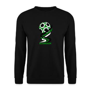 Fußball - Gladbach - Unisex Pullover - Schwarz - Vorne - Alina (178cm) & Michal (187cm)