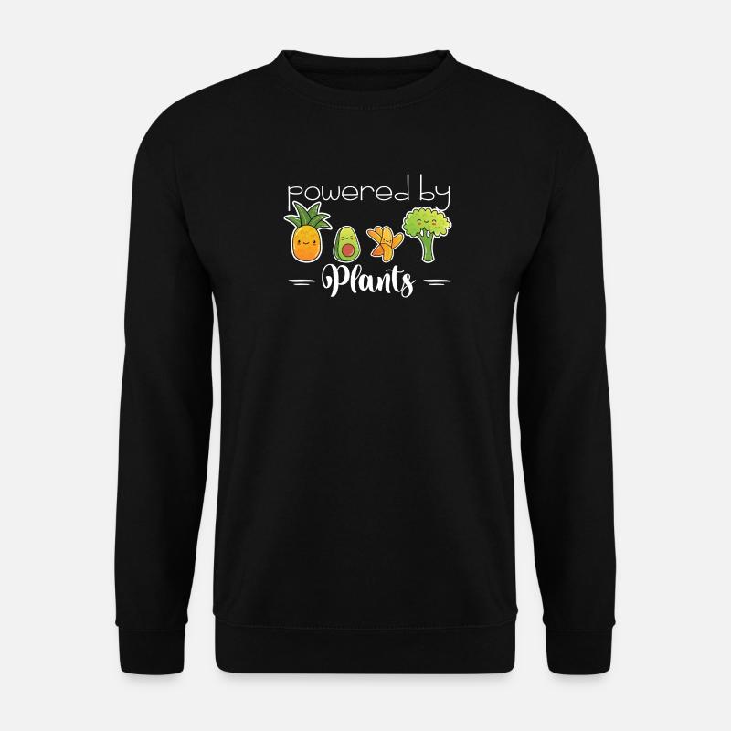 powered by plants - Unisex Sweatshirt - black