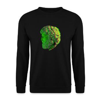 greece stutua - Unisex Sweatshirt - black - Front - Alina (178cm) & Michal (187cm)