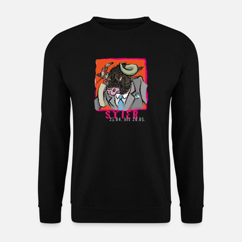 Sternzeichen-Stier - Unisex Pullover - Schwarz