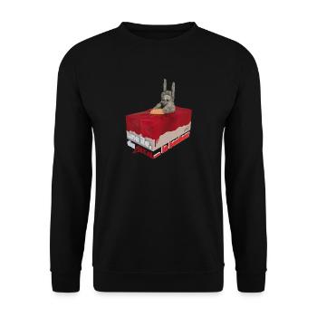 Une île, du Metal ... le bonheur ! - Sweat-shirt Unisexe - noir - Devant - Alina (178cm) & Michal (187cm)
