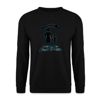 Understand this - Climate Protection - Unisex Sweatshirt - black - Front - Alina (178cm) & Michal (187cm)