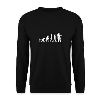feuerwehr feuerwehrmann geschenk freiwillig - Unisex Pullover - Schwarz - Vorne - Alina (178cm) & Michal (187cm)