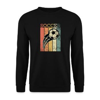 fussball fusball torwart fussballteam geschenk - Unisex Pullover - Schwarz - Vorne - Alina (178cm) & Michal (187cm)
