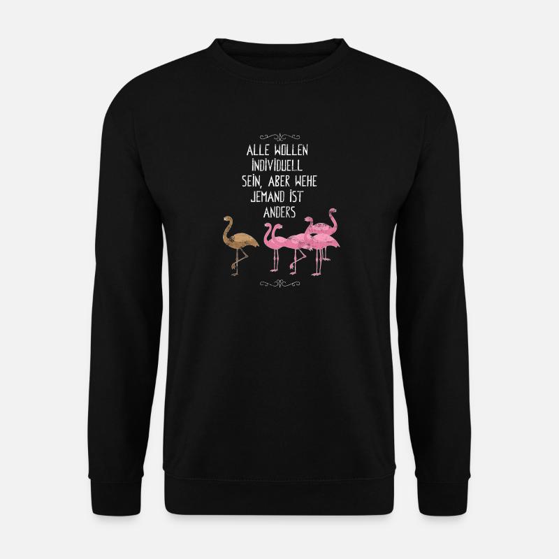flamingo - Unisex Pullover - Schwarz