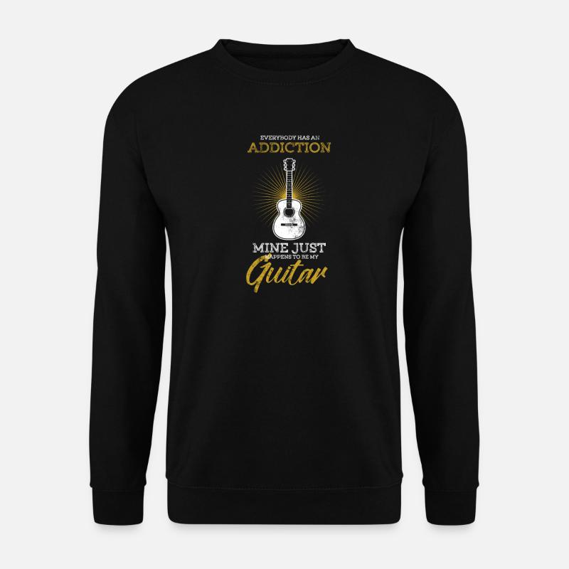 gitarre - Unisex Pullover - Schwarz
