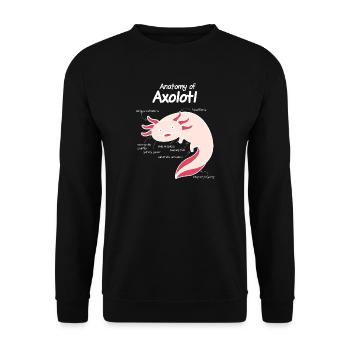 Axolotl - Unisex Pullover - Schwarz - Vorne - Alina (178cm) & Michal (187cm)