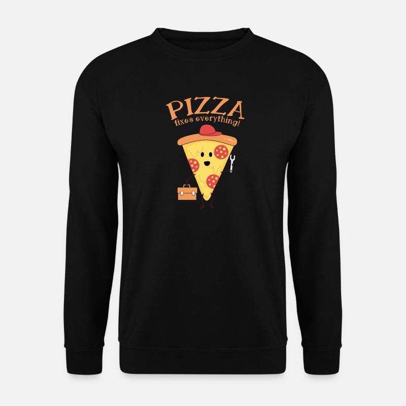 pizza - Unisex Pullover - Schwarz