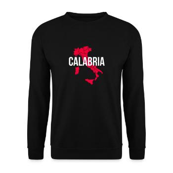 Souvenir T-Shirt Kalabrien - Unisex Pullover - Schwarz - Vorne - Alina (178cm) & Michal (187cm)