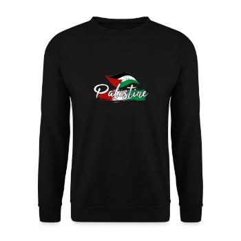 palästina - Unisex Pullover - Schwarz - Vorne - Alina (178cm) & Michal (187cm)