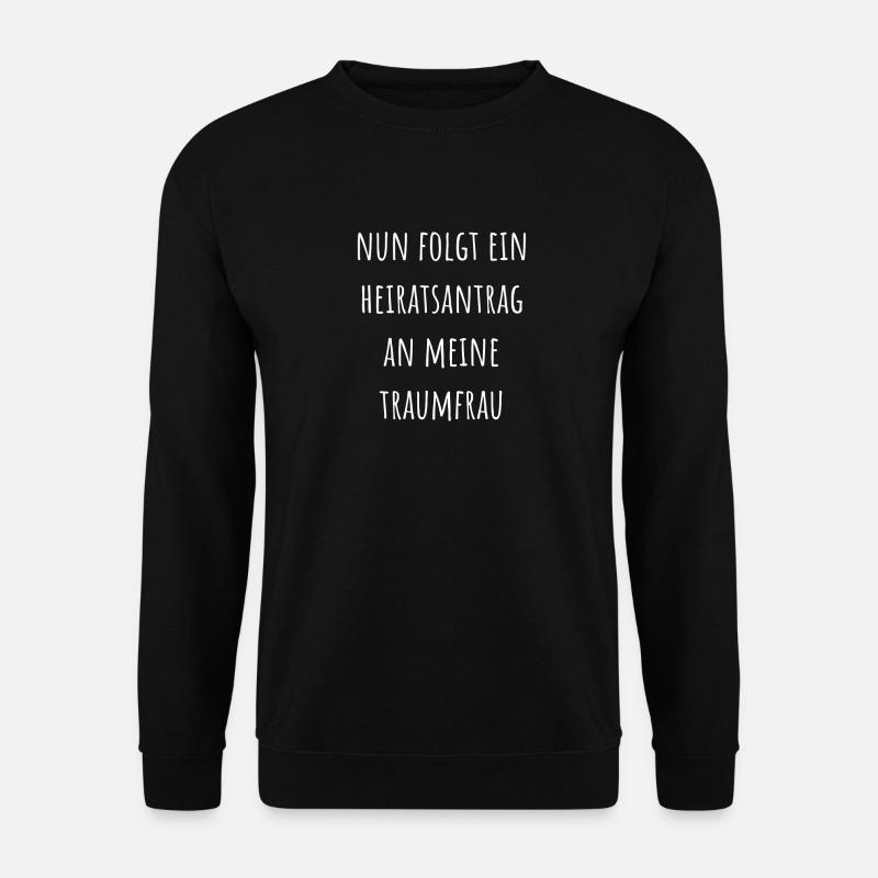 Demande en mariage créative - Sweat-shirt Unisexe - noir