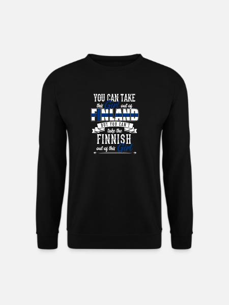 Finnland - Unisex Pullover - Schwarz