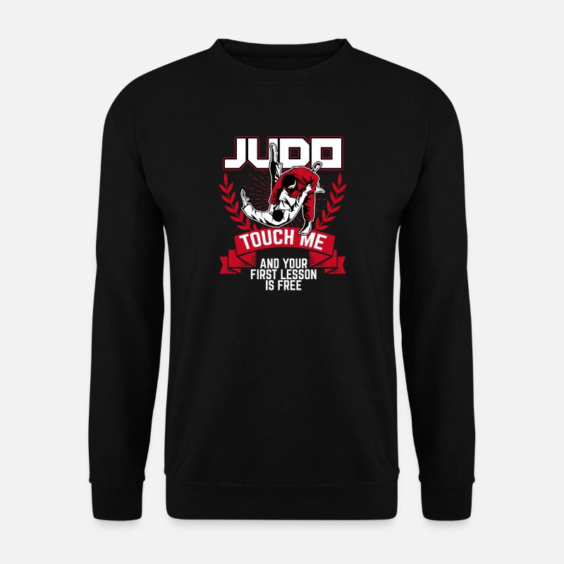 judo lustiger Spruch - Unisex Pullover - Schwarz
