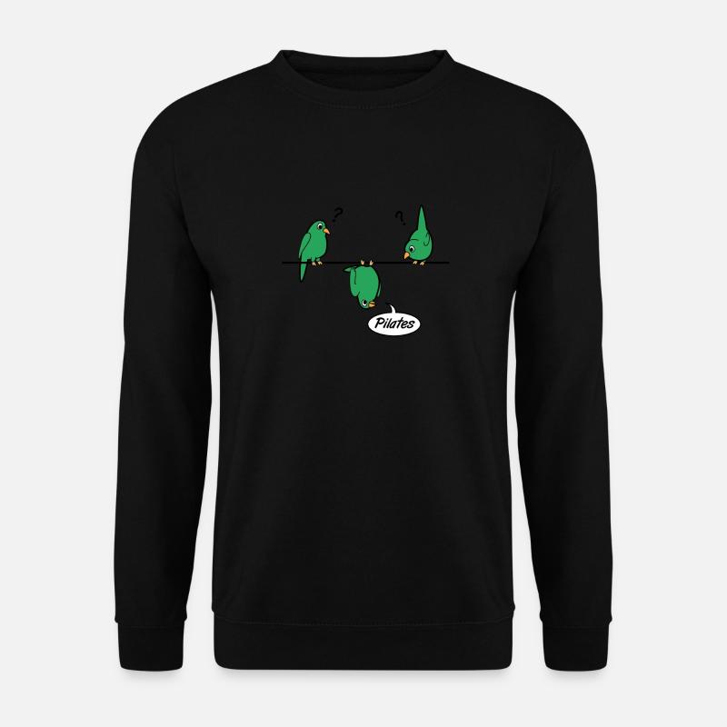 Pilates perroquet perroquet - Sweat-shirt Unisexe - noir