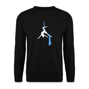 Aerial Yoga - Sweat-shirt Unisexe - noir - Devant - Alina (178cm) & Michal (187cm)