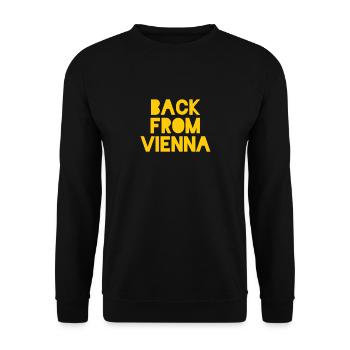 Vienna Wien Vienne - Unisex Sweatshirt - black - Front - Alina (178cm) & Michal (187cm)
