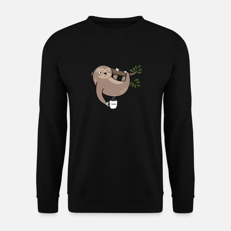Sloth Coffee Mug Office Colleague - Unisex Sweatshirt - black