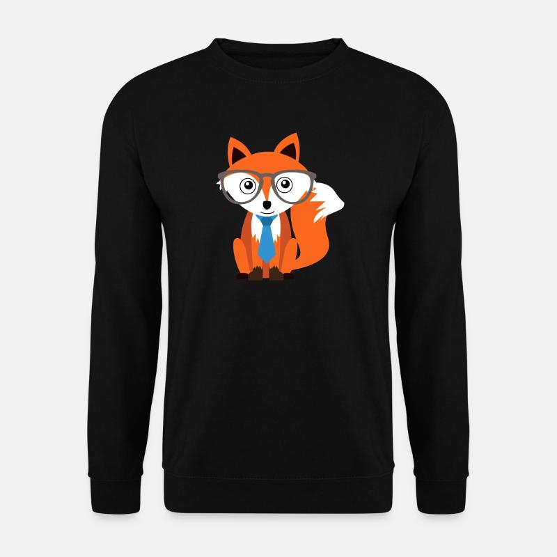 Fuchs - Unisex Pullover - Schwarz
