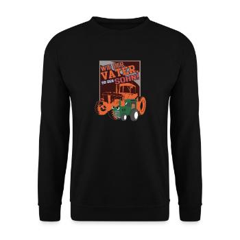FARMER - Unisex Sweatshirt - black - Front - Alina (178cm) & Michal (187cm)