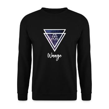 Libra zodiac sign - Unisex Sweatshirt - black - Front - Alina (178cm) & Michal (187cm)