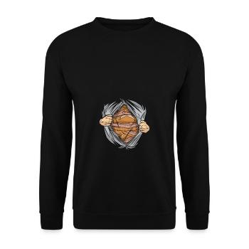 Meat loaf secret meat loaf rolls - Unisex Sweatshirt - black - Front - Alina (178cm) & Michal (187cm)