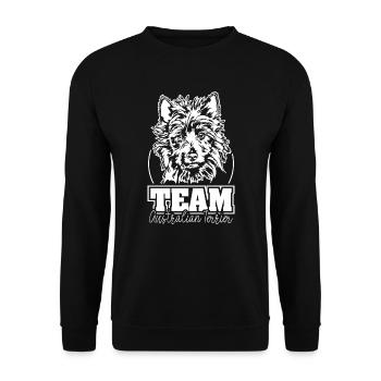 TEAM AUSTRALIAN TERRIER Dogs Dog Sport Wilsigns - Unisex Sweatshirt - black - Front - Alina (178cm) & Michal (187cm)
