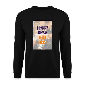 Bonne année 2023 - Sweat-shirt Unisexe - noir - Devant - Alina (178cm) & Michal (187cm)