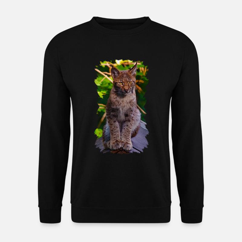 Luchs - Unisex Pullover - Schwarz