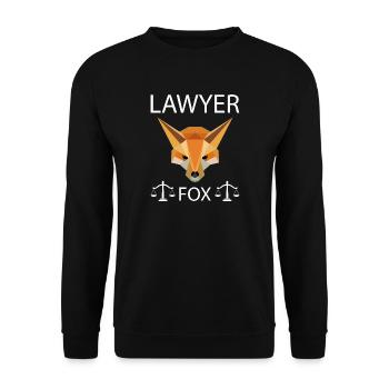 Lawyer Polygon Fox Lawyer Verdict - Unisex Sweatshirt - black - Front - Alina (178cm) & Michal (187cm)