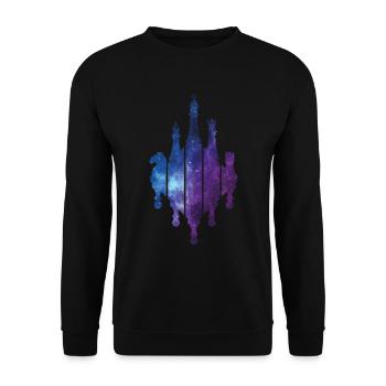 CHESS GAME CHESS - Unisex Sweatshirt - black - Front - Alina (178cm) & Michal (187cm)
