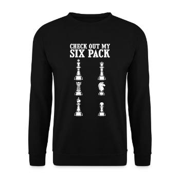 échecs - Sweat-shirt Unisexe - noir - Devant - Alina (178cm) & Michal (187cm)