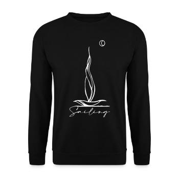 Sailing - Unisex Pullover - Schwarz - Vorne - Alina (178cm) & Michal (187cm)