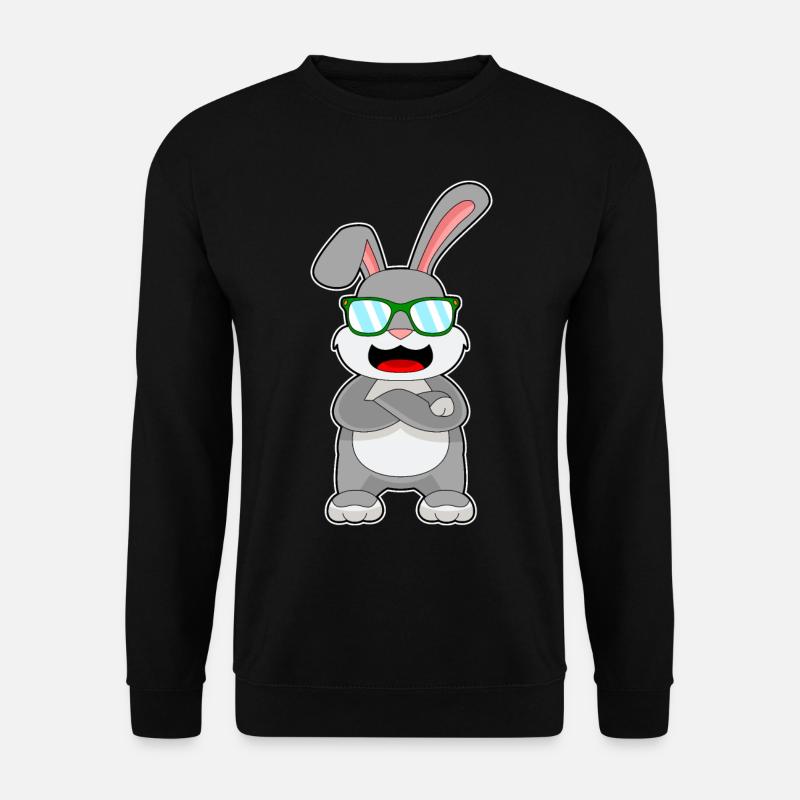 Bunny Sunglasses - Unisex Sweatshirt - black