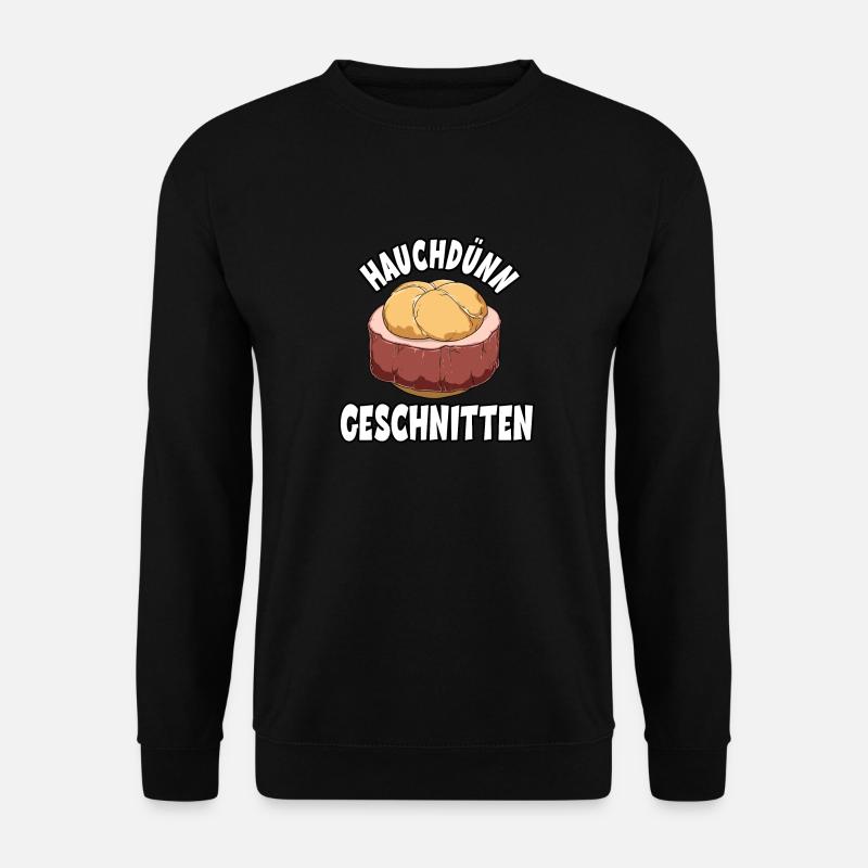 Hauchdünn geschnitten - Unisex Pullover - Schwarz