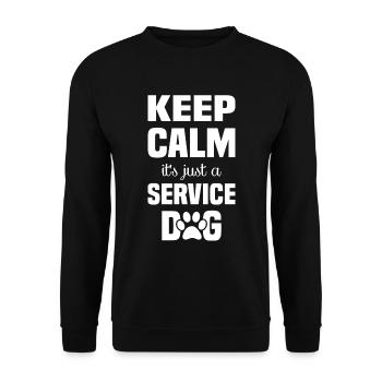 Dogs motif with dog saying for dog owners - Unisex Sweatshirt - black - Front - Alina (178cm) & Michal (187cm)