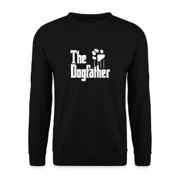 Dog Dog Dog Dad Dog Father The Dogfather - Unisex Sweatshirt - black - Front - Alina (178cm) & Michal (187cm)