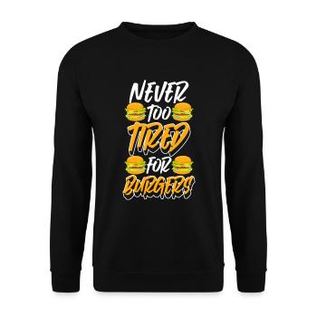 All you can eat Theke Mahlzeit Vielesser - Unisex Pullover - Schwarz - Vorne - Alina (178cm) & Michal (187cm)