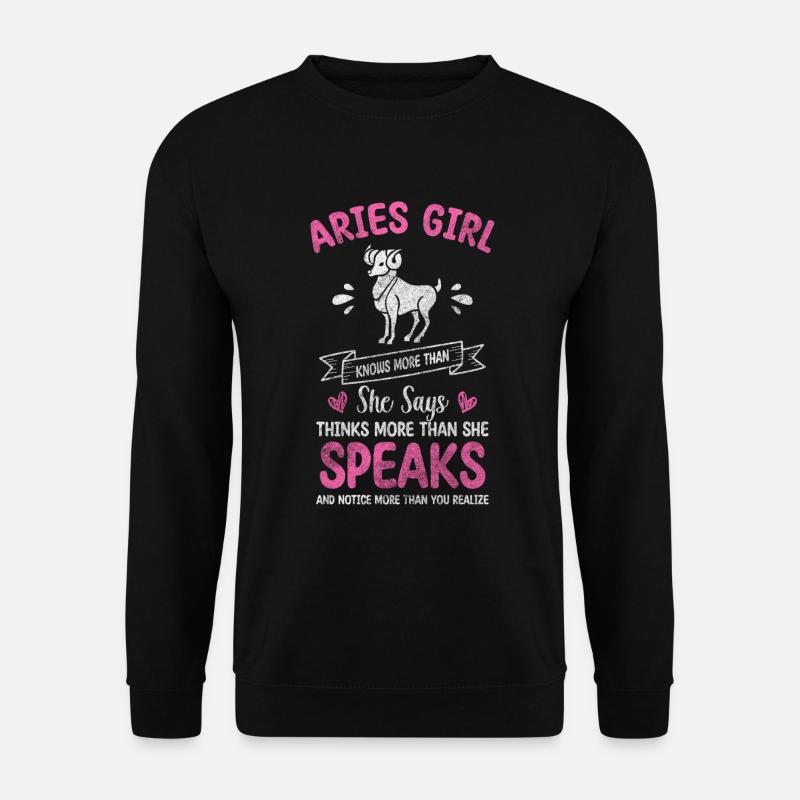 Bélier Superstition de naissance Minerva - Sweat-shirt Unisexe - noir