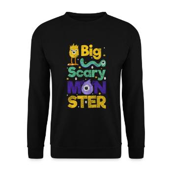Horror Comic Figure Cute - Unisex Sweatshirt - black - Front - Alina (178cm) & Michal (187cm)