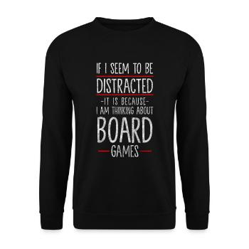 Games Game Night Roleplayer Player - Unisex Sweatshirt - black - Front - Alina (178cm) & Michal (187cm)