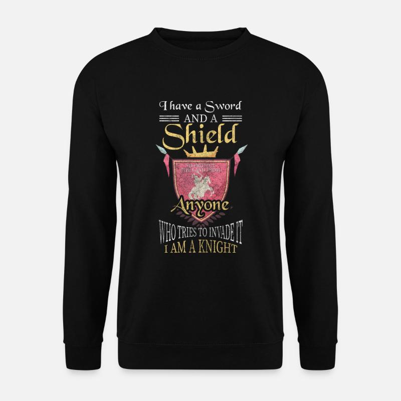 Knight Castle Armor Nobility - Unisex Sweatshirt - black
