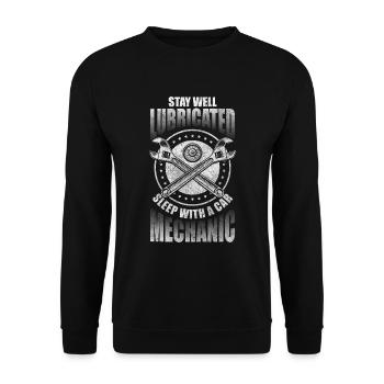 Mechanic Workshop Tool Tuner - Unisex Sweatshirt - black - Front - Alina (178cm) & Michal (187cm)
