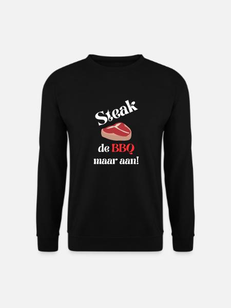 Steak le barbecue mais sur un t-shirt barbecue - Sweat-shirt Unisexe - noir