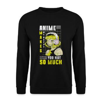 Art du Japon - Sweat-shirt Unisexe - noir - Devant - Alina (178cm) & Michal (187cm)