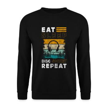 Party Celebration Profession - Unisex Sweatshirt - black - Front - Alina (178cm) & Michal (187cm)
