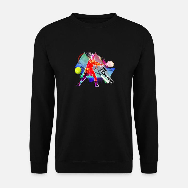 tennis - Unisex Pullover - Schwarz