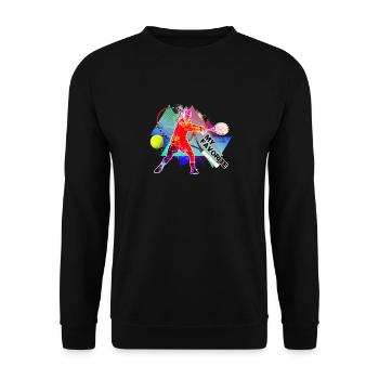 tennis - Sweat-shirt Unisexe - noir - Devant - Alina (178cm) & Michal (187cm)