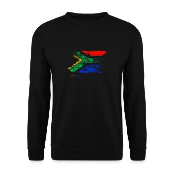 africa F - Unisex Pullover - Schwarz - Vorne - Alina (178cm) & Michal (187cm)