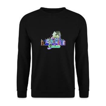 Dubai 5 J - Unisex Pullover - Schwarz - Vorne - Alina (178cm) & Michal (187cm)