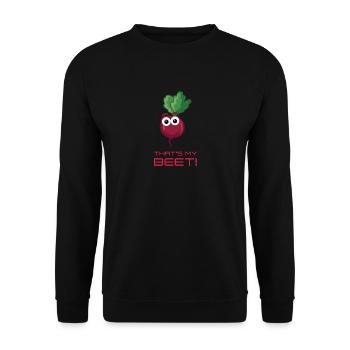 That's My Beet 17 F - Unisex Sweatshirt - black - Front - Alina (178cm) & Michal (187cm)
